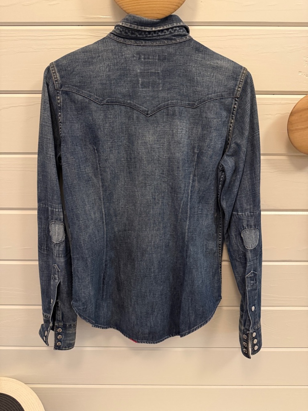 Ralph Lauren Blue Denim Western Shirt - Picture 3 of 4